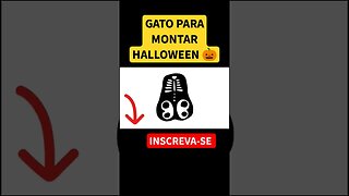 Como Desenhar e Montar GATO HALLOWEEN 🎃#halloween #gatos #desenhokawaii