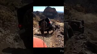 Jeep almost tips over!