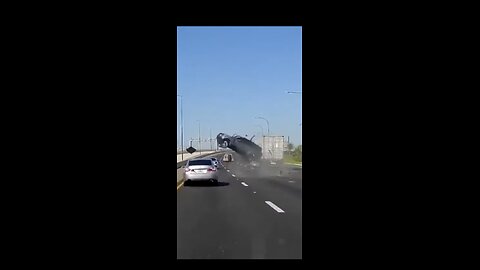 Major Car Accident,, Car Flips Mid Air To Opposite Lane!!