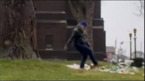 Youtuber Who Dumps Garbage And Throws Baseballs At Canada's Masonic Grand Lodge 🤣 (Extended)