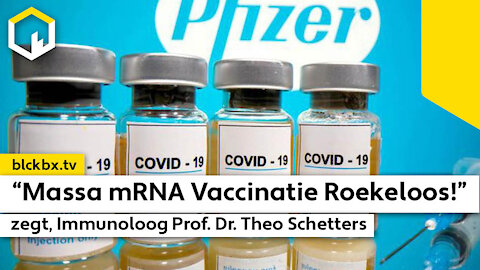 “Massa mRNA Vaccinatie Roekeloos & onnodig”, zegt Prof. Theo Schetters (ENGLISH - DUTCH Sub.)