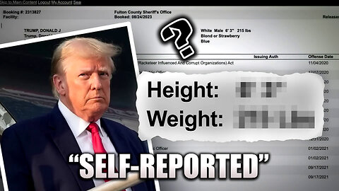 Did Trump Lie About His Weight on Jail Booking Form? | WNN