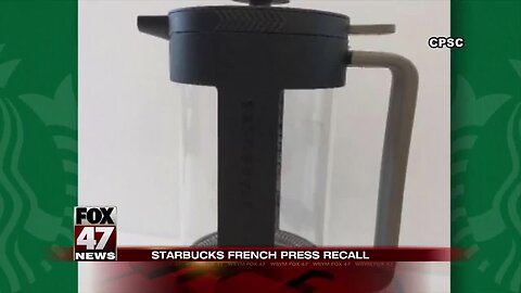 Starbucks recalls coffee presses due to laceration hazard