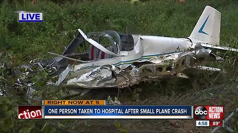 Small plane crashes in Polk County; 1 person transported as trauma alert