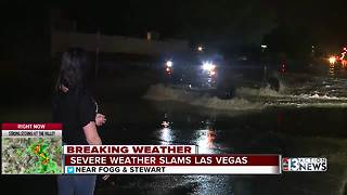 Severe storms slam Las Vegas