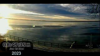 Planet X Nibiru Update, Wild morning sky over Lake Huron today, 1-15-23