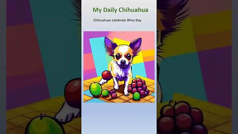 National Wine day. What's a chihuahua gonna do? #shorts