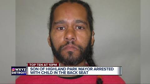 Son of Highland Park mayor arrested after being found unconscious behind wheel