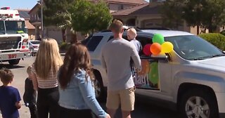 Henderson family holds birthday drive-by celebration