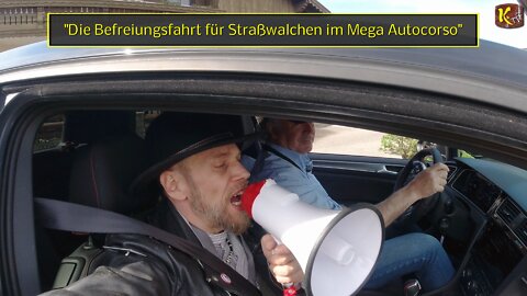 Die Befreiungsfahrt für Straßwalchen im Mega Autocorso