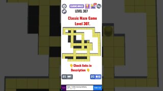 Classic Maze Game Level 307. #shorts
