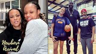 Shaq & Shaunie's 6 Foot 4 Inch Daughter Mearah Still Wants To Sit On Mommy's Lap! ⛹🏾‍♀️