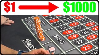 I Turn $1 into $1000 on Roulette