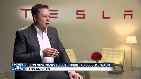Elon Musk proposes underground tunnel to Dodger Stadium