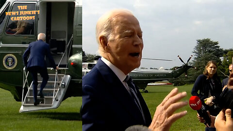 Biden: "Putin is clearly losing the war in Iraq... (yelling) No!.. No, I wasn't" involved in my son’s Chinese shake-down text message sitting next to him.