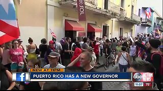 Exiting Puerto Rico governor Rossello announces replacement