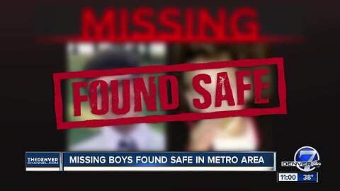 Police locate 2 boys who had been missing since Tuesday morning from west Denver home