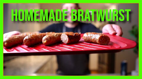 Homemade Beer Brats - My favorite homemade Bratwurst recipe and tutorial!