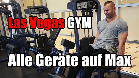 Las Vegas Gym Krafttraining. Alle Geräte auf maximalem Gewicht.