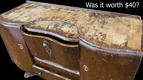 So.. Much.. Veneer Damage.. Retro Bar Cabinet Restoration