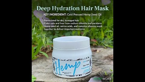 Show your hair extra love with our Deep Hydration Hair Mask! 💚 shiny, soft, and healthy-looking hair