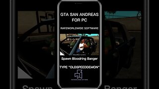 GTA: San Andreas - Spawn Bloodring Banger (Cheat for PC)