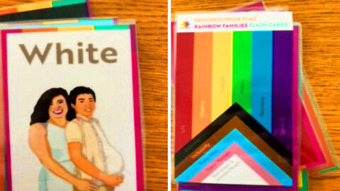 PreSchool Caught Using Woke Flash Cards