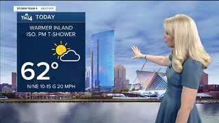 Mostly sunny to partly cloudy Friday