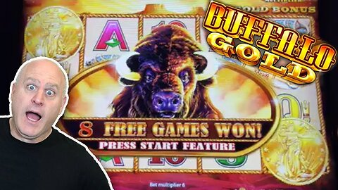 💰$36 BUFFALO GOLD BET! 💰8 Free Games Handpay! 💥