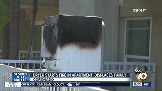 Dryer starts fire in Coronado apartment