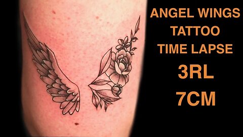 Fineline Wings Tattoo - Time Lapse