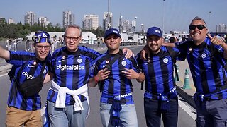 Fans arrive at stadium ahead of Champions League final in Istanbul