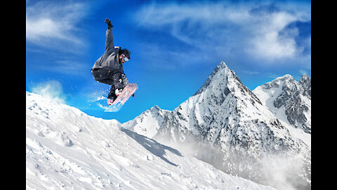 Snowboarding at Breckenridge, Colorado 1-16-21