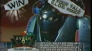Fox Kids Xyber 9 Sweepstakes October 1999