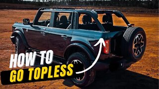 Removing the Hardtop from the NEW FORD BRONCO. Step-by-step tutorial.