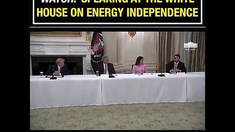 Rep. Dan Crenshaw Speaking at the White House on Energy Independence