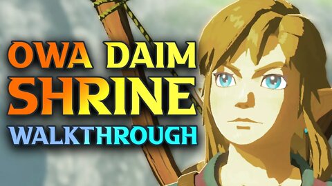 Owa Daim Shrine Walkthrough - How To Complete Stasis Trial - Zelda Breath Of The Wild