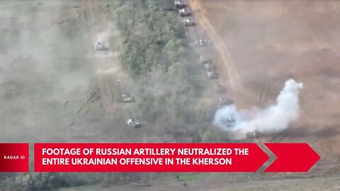 Footage of Russian artillery neutralized the entire Ukrainian offensive in the Kherson front