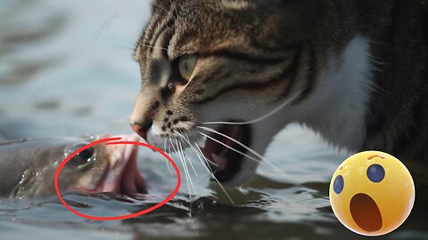 Cats Catching Fish Video Compilation 🙀🐬
