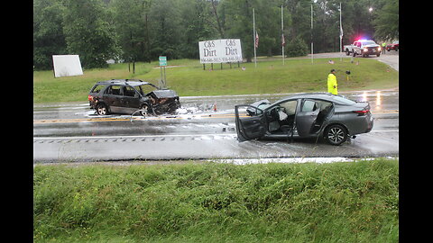 HEAD ON COLLISION AND CAR FIRE, WEST TEMPE TEXAS, 05/28/24...