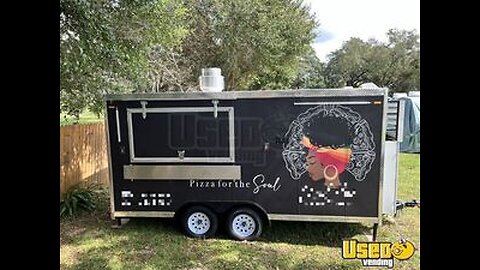 2022 - 8' x 16' Pizza Food Concession Trailer with Pro-Fire System for Sale in Florida!