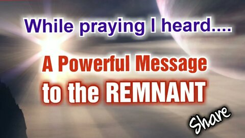 A Message to the Remnant🔺️#share with our brothers and sisters #faith #encouragement #jesus