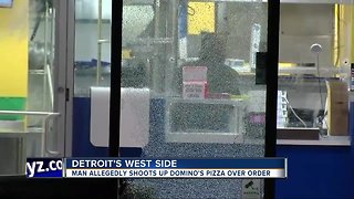 Man accused of firing shots inside Domino's Pizza in Detroit after getting upset over order