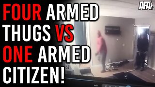 Four Armed Thugs vs One Armed Citizen!