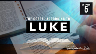 Gospel of Luke, Chapter 5 | The Handwritten Bible (English, KJV)
