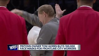 Tom Gores buys 100,000 face masks for frontline city workers