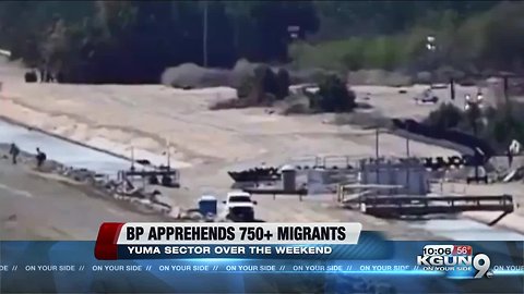 Border agents apprehended nearly 750 undocumented immigrants
