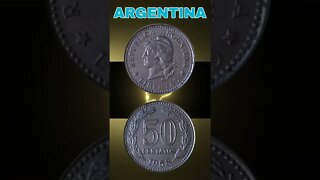 Argentina 50 Centavos 1958.#shorts #coinnotesz