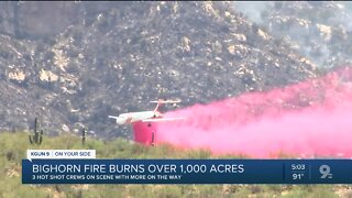 Bighorn Fire now 1,700 acres, still 0% contained