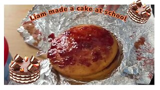 Liam's Masterpiece: Creating a Victorian Sponge Cake from Scratch at School!!
